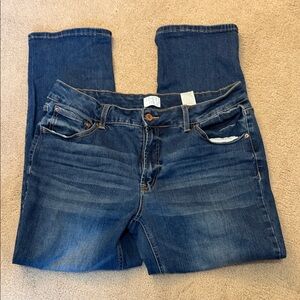 Time and Tru Dark Blue Straight Leg Jeans
